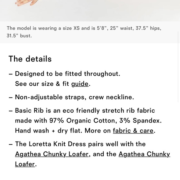 NWT Reformation Loretta Rib Knit Dress SZ M - Picture 2 of 5